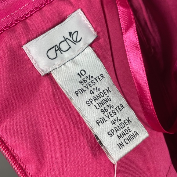 NEW Cache Dress Womens 10 pink strapless cocktail classic formal - Picture 4 of 9